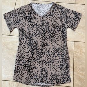 Copper Pearl Leopard Print T-Shirt dress nightgown